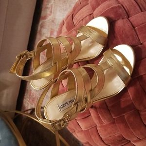 Steve Madden Gold MAGGICAL Gladiator Sandals